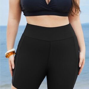 BloomChic Black High-Waisted Bikini Bottoms